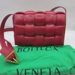 Red Padded Bottega Veneta Cassette bag